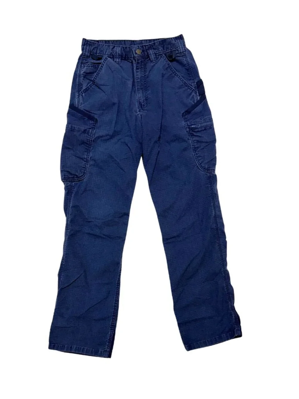 Carhartt Navy Flame Resistant Cargo Work Pants Size 29x34